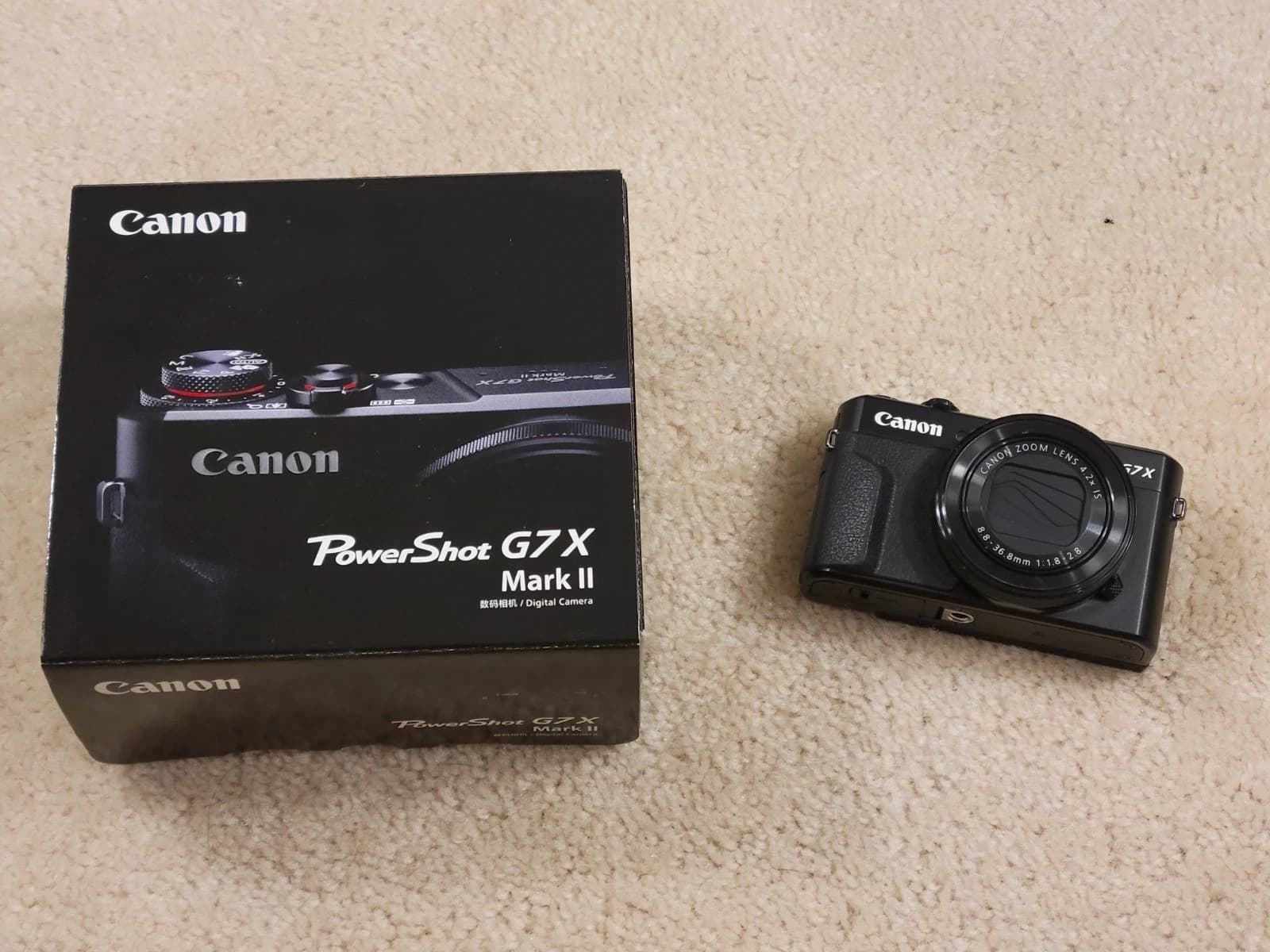 Canon PowerShot G7 X Mark II Compact Digital Camera – Black - Image 1