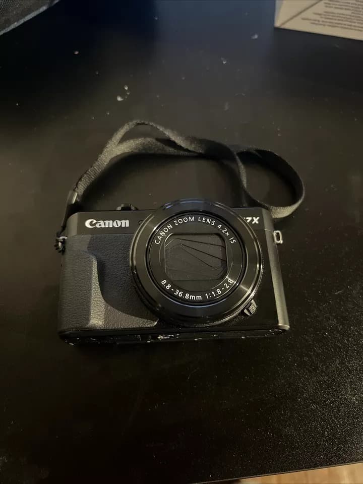 Canon PowerShot G7 X Mark II Digital Camera – 20.1MP, 4.2x Zoom, Black - Image 1