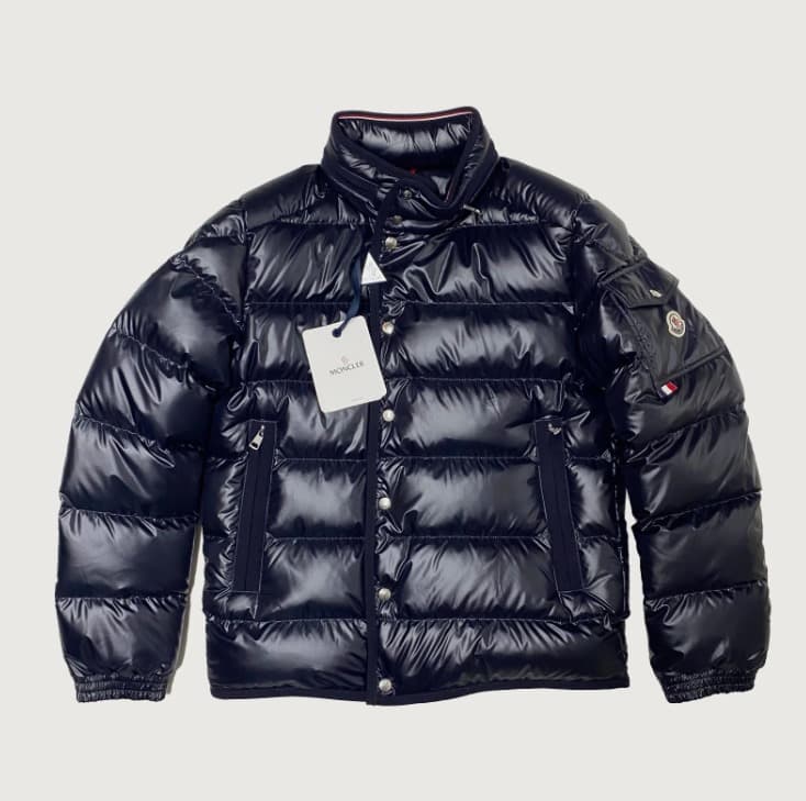VESTE HOMME 100% AUTHENTIQUE MONCLER GOURETTE TAILLE 3 DUVET BLEU MARINE M L MEDIUM - Image 1
