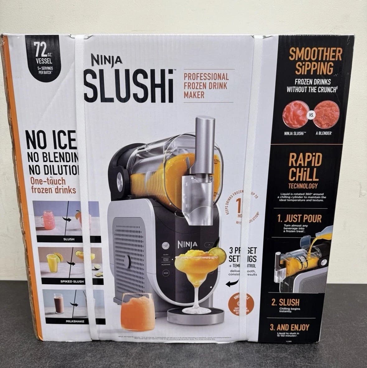 Ninja SLUSHi Frozen Drink Maker 3-in-1, 72oz, New Sealed - Image 1