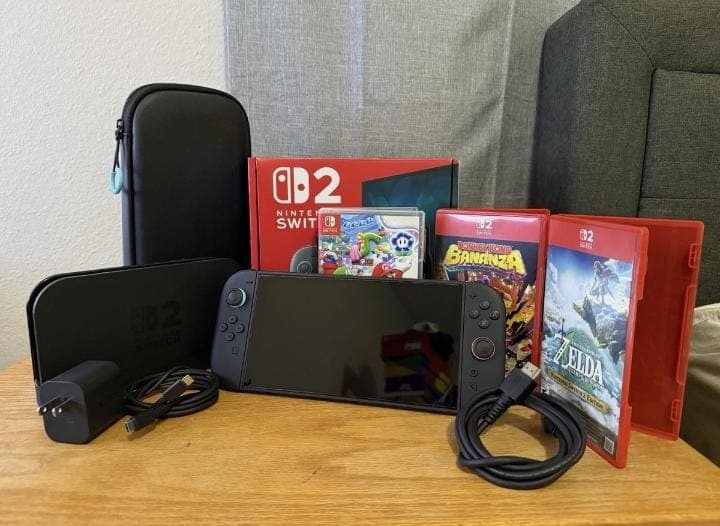 Nintendo Switch 2 Console Bundle and Games - Image 1