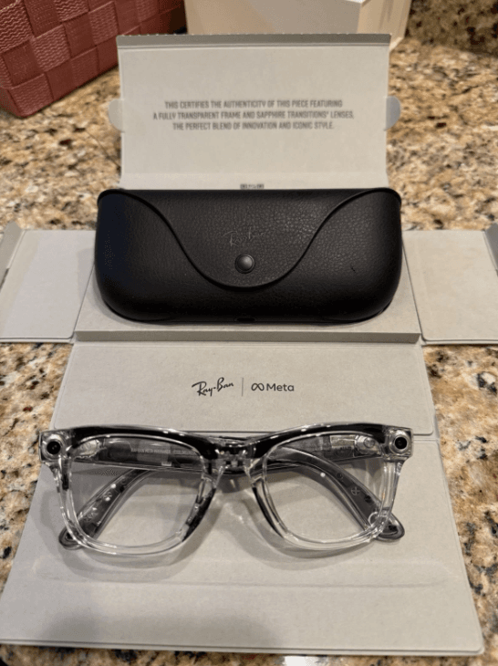 RAY-BAN | META WAYFARER LIMITED EDITION RW4006 Transitions Clear/Sapphire 50-22 - Image 1