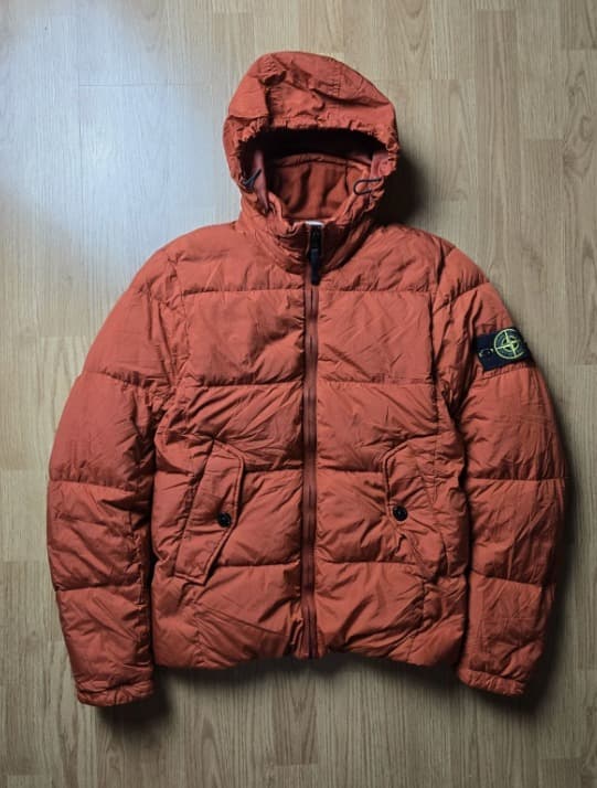 Stone Island Garment Dyed Crinkle Reps NY Down Puffer Jacket (S) - Image 1
