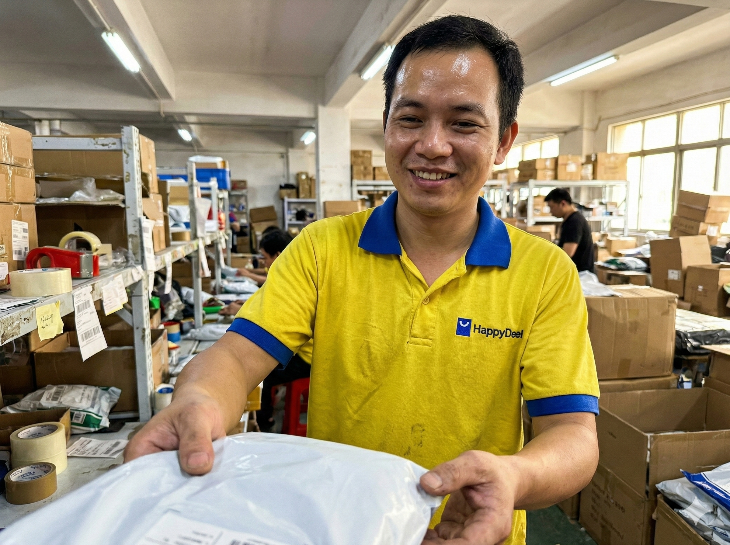 HappyDeel delivery person